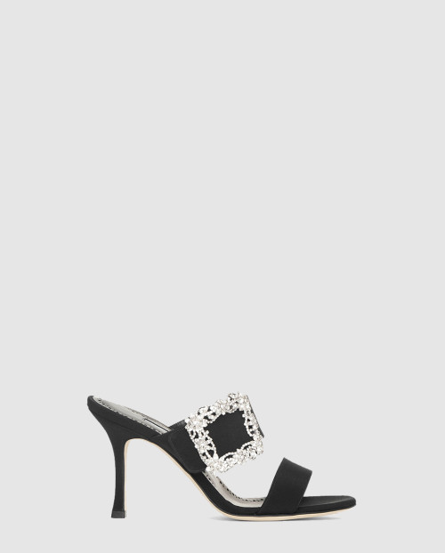 [M.BLAHNIK-마놀로블라닉]게이블 쥬얼 90 크레이프 뮬