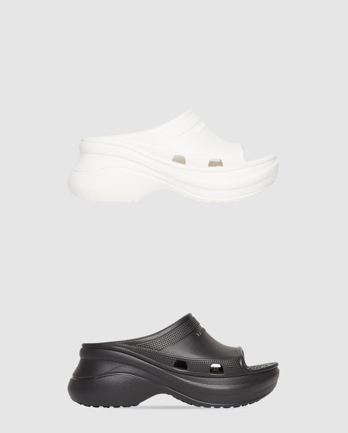 [BALENCIAGA-발렌시아가]풀 크록스 슬라이드 샌들 677386