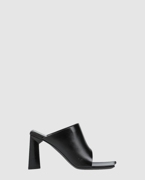 [BALENCIAGA-발렌시아가]문 스퀘어 토 레더 뮬 170289