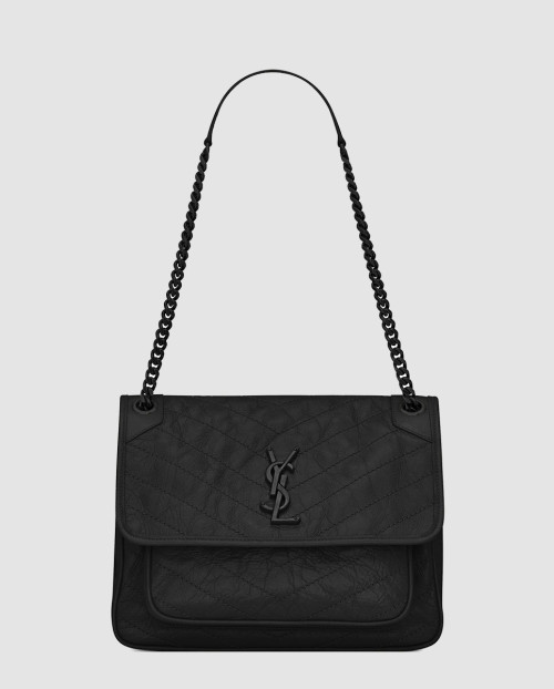 [SAINT LAURENT-생로랑]크링클 니키백 미듐 633184