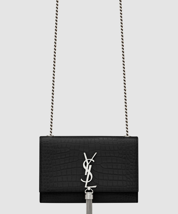 [SAINT LAURENT-생로랑]크로커 케이트백 테슬 스몰 474366