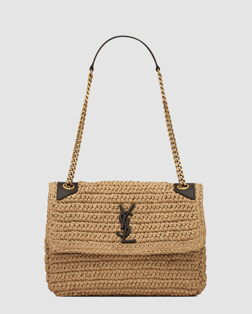 [SAINT LAURENT-생로랑]라피아 니키백 미듐 633187