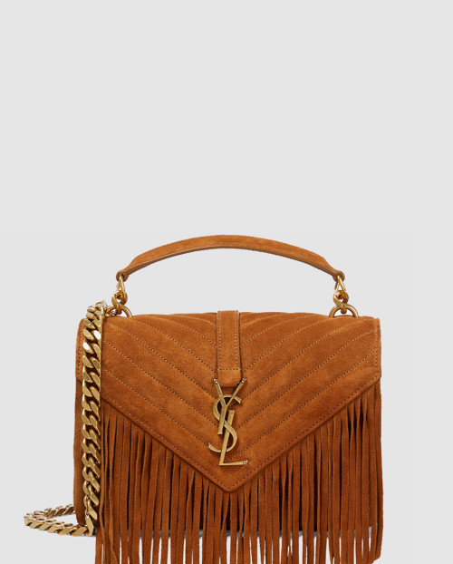 [SAINT LAURENT-생로랑]컬리지 모노그램 스웨이드 미듐 531705