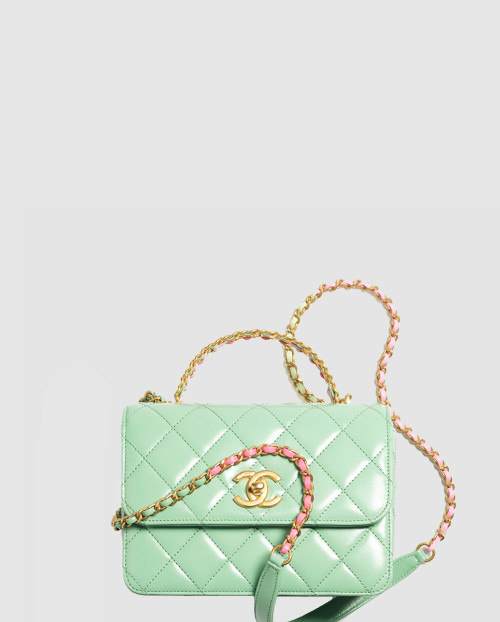 [CHANEL-샤넬]미니 핸들 플랩백 AS3886