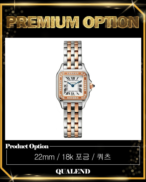 [CARTIER-까르띠에]팬더 드 까르띠에 콤비 22 W3PN0006