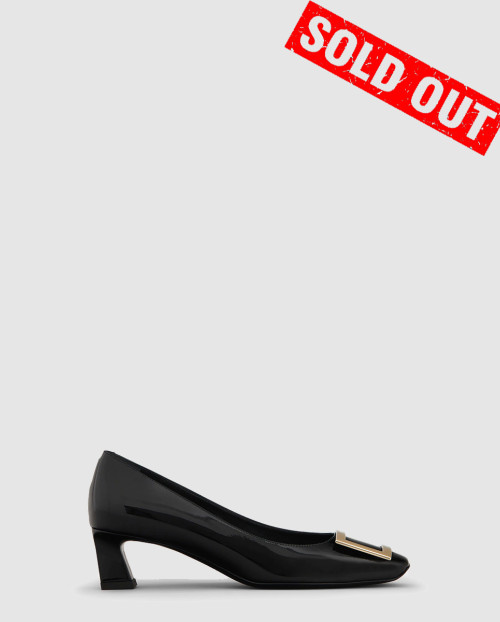 [ROGER VIVIER-로저비비에]트럼펫 펌프스 블랙 235~240사이즈