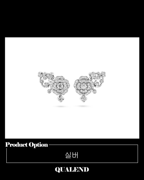 [CHANEL-샤넬]보턴 디이 카멜리아 귀걸이 J12039