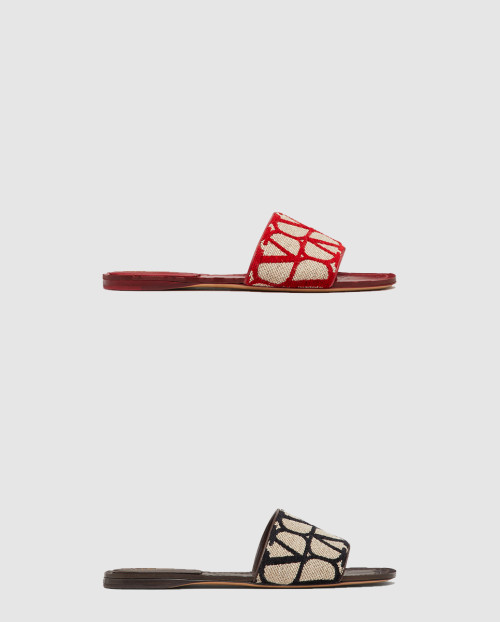 [VALENTINO-발렌티노]아이코노그래피 브이로고 슬라이드