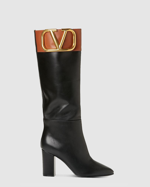 [VALENTINO-발렌티노]슈퍼비 레더 롱 부츠