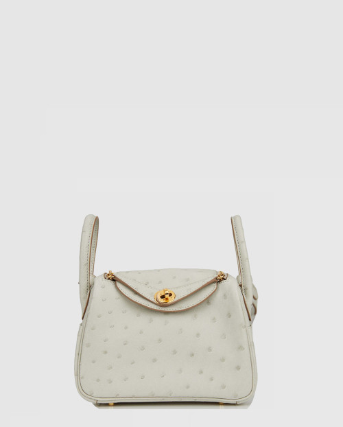 [HERMES-에르메스]미니 린디백 오스트리치