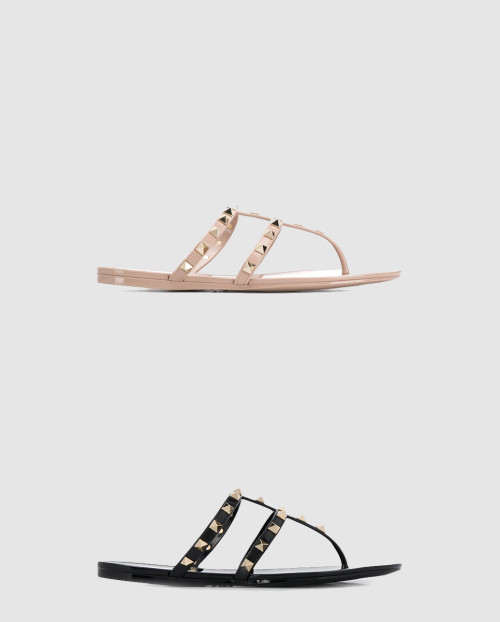 [VALENTINO-발렌티노]락스터드 플랫 샌들