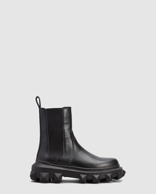 [VALENTINO-발렌티노]트랙스터드 비틀 첼시 부츠