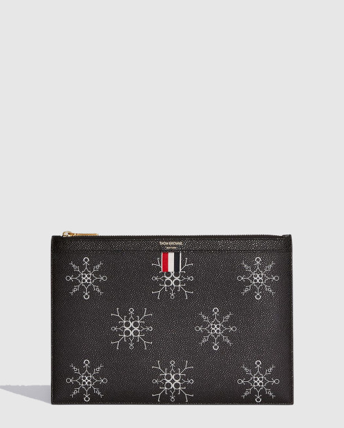 [THOM BROWNE-톰브라운]페블 스노우플레이크 클러치 MAC127