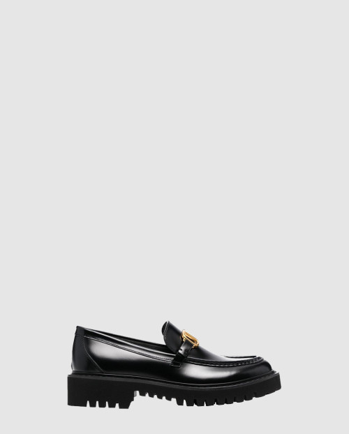 [VALENTINO-발렌티노]브이로고 시그니처 로고 플라크 로퍼