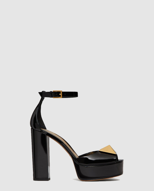 [VALENTINO-발렌티노]원 스터드 오픈 토 플랫폼 펌프스