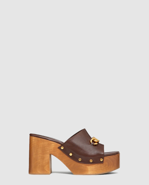 [VALENTINO-발렌티노]브이로고 체인 플랫폼 뮬