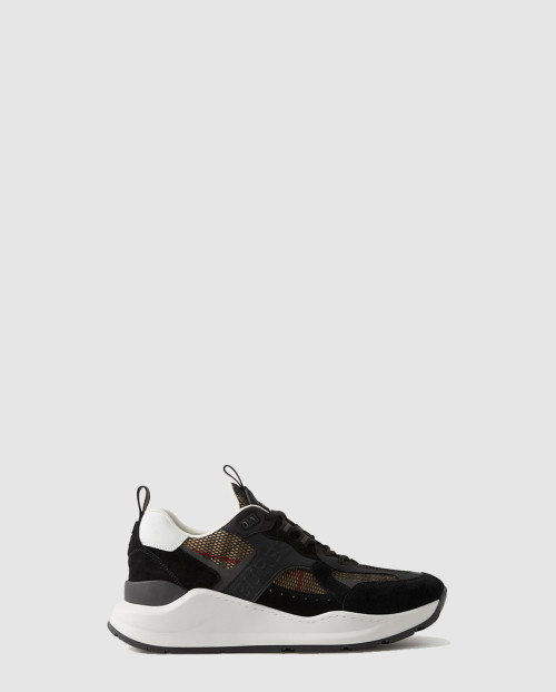 [BURBERRY-버버리]레더 스웨이드 메시 스니커즈 80654351