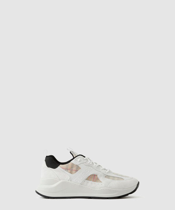 [BURBERRY-버버리]메시 스웨이드 체크 스니커즈 80618801