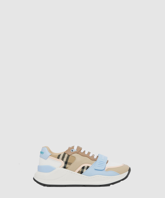 레플리카|이미테이션 burberry-버버리체크-코튼-캔버스-레더-스니커즈80483471