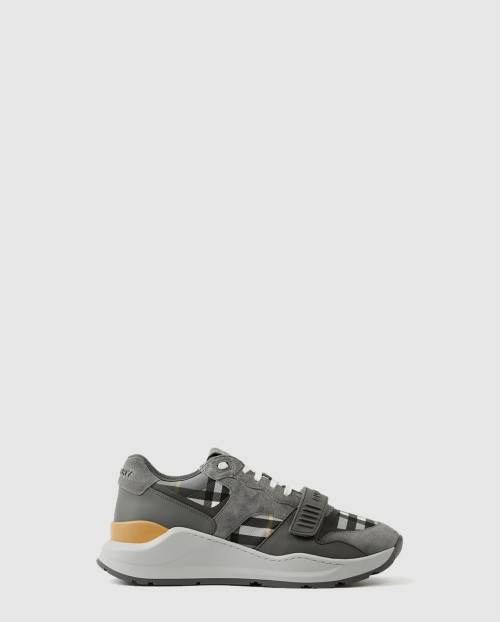 [BURBERRY-버버리]체크 스웨이드 레더 스니커즈 80642681