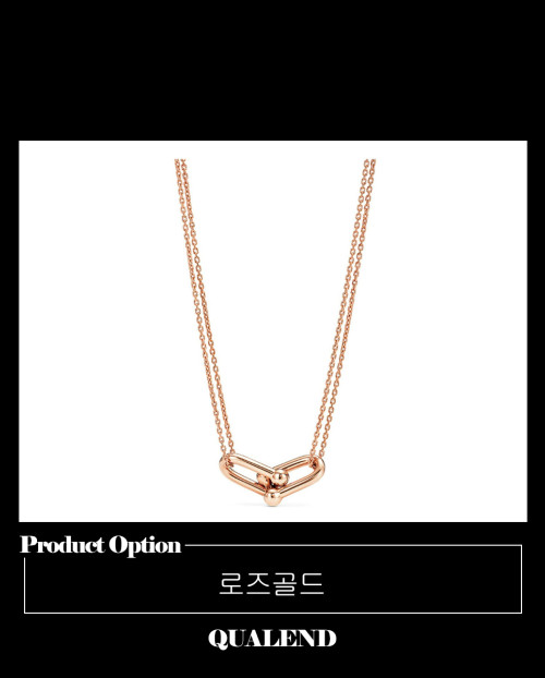 [TIFFANY-티파니]더블 링크 목걸이