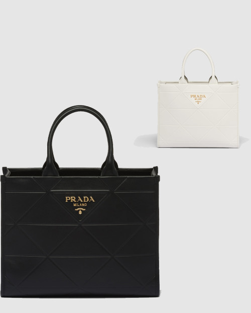 [PRADA-프라다]탑스티치 심볼백 미듐 1BA378