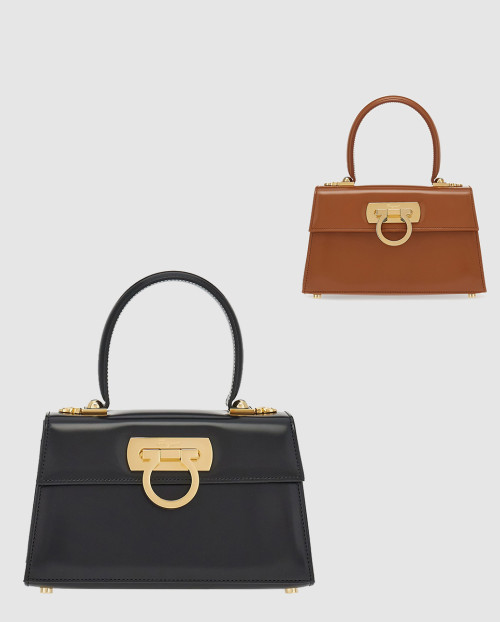 [FERRAGAMO-페레가모]아이코닉 탑핸들백 212958