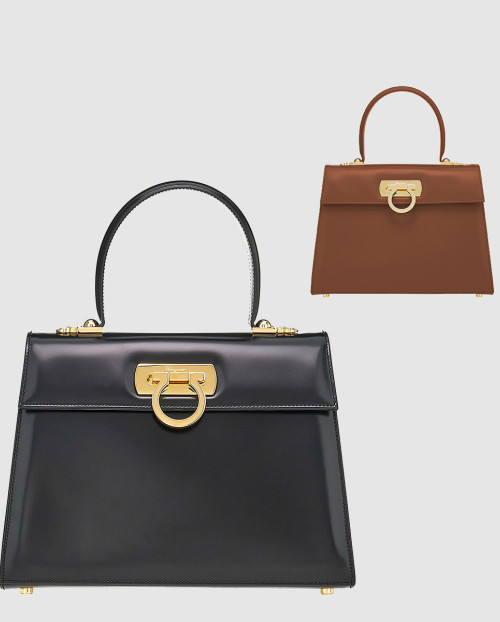 [FERRAGAMO-페레가모]아이코닉 탑핸들백 라지 212181