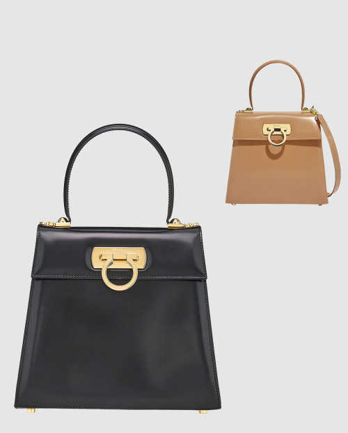 [FERRAGAMO-페레가모]아이코닉 탑핸들백 미듐 212268