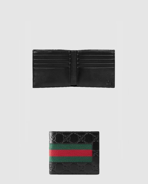 [GUCCI-구찌]시그니처 웹 반지갑 408827