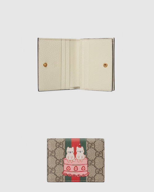 [GUCCI-구찌]애니멀 프린트 카드지갑 736784