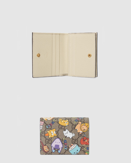 [GUCCI-구찌]애니멀 프린트 카드지갑 736784