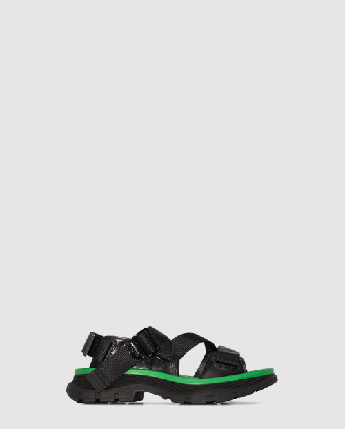 [MCQUEEN-알렉산더맥퀸]웹 스트랩 트레드 샌들 667285