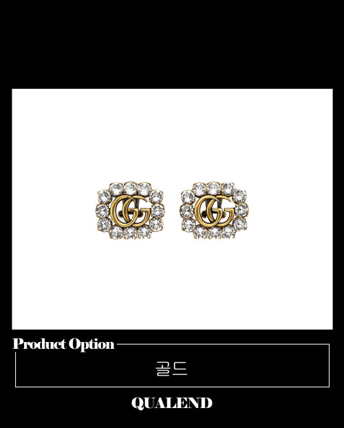 [GUCCI-구찌]크리스탈 GG 귀걸이 605779