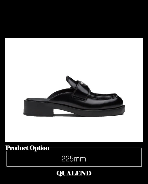 [PRADA-프라다]브러시드 가줄 뮬 1D652M