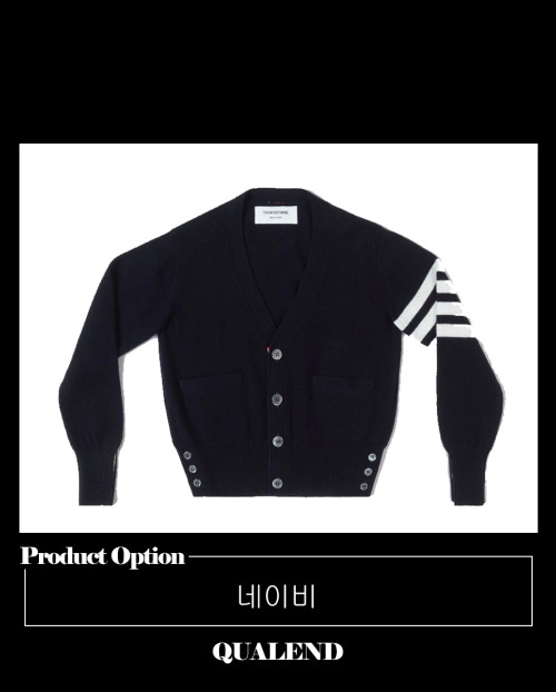 [THOM BROWNE-톰브라운]4바 스트라이프 가디건 FKC001