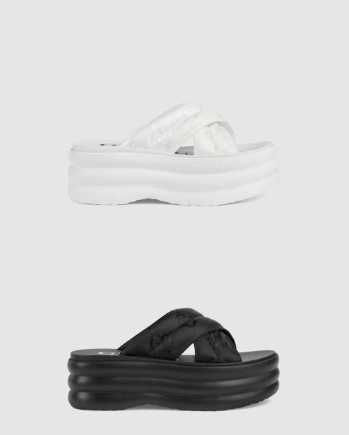 [GUCCI-구찌]GG 플랫폼 슬라이드 샌들 738707