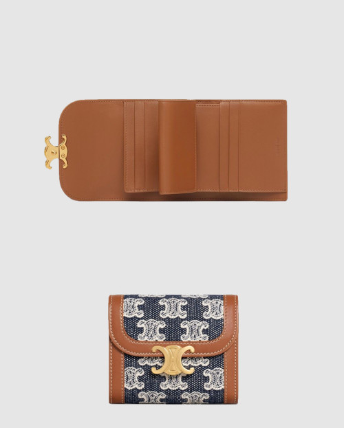 [CELINE-셀린느]트리오페 반지갑 10D782