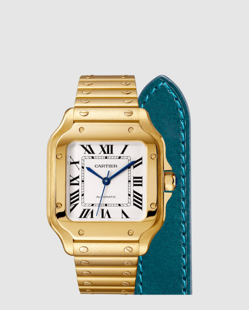 [CARTIER-까르띠에]산토스 드 까르띠에 금통 35.1 WGSA0030