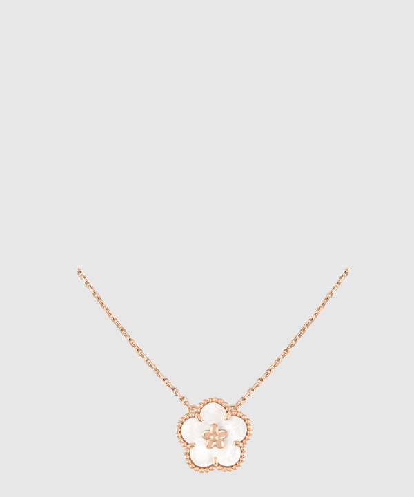 [VAN CLEEF-반클리프]럭키 스프링 목걸이 9X100