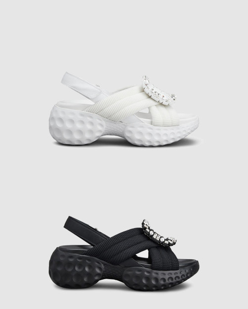 [ROGER VIVIER-로저비비에]비브 런 라이트 스트라스 샌들 6673