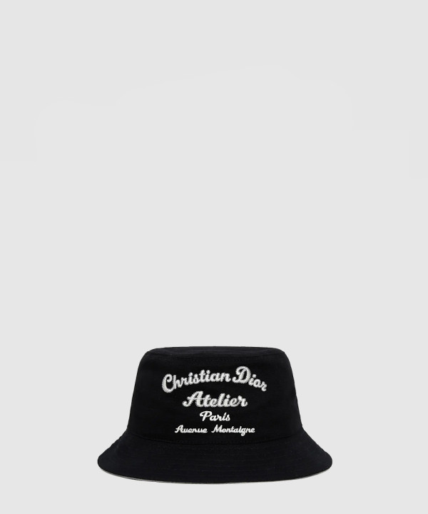 [DIOR-디올]아뜰리에 자수 로고 버킷햇 243C9
