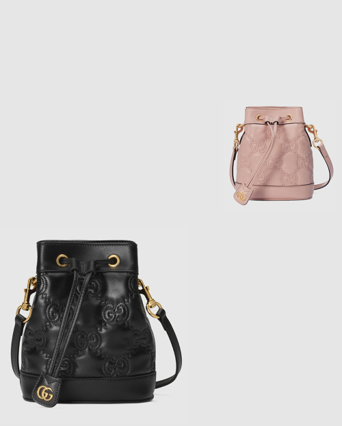 [GUCCI-구찌]GG 마틀라세 레더 버킷백 728231