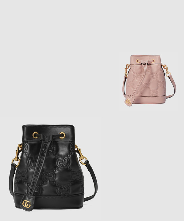 [GUCCI-구찌]GG 마틀라세 레더 버킷백 728231