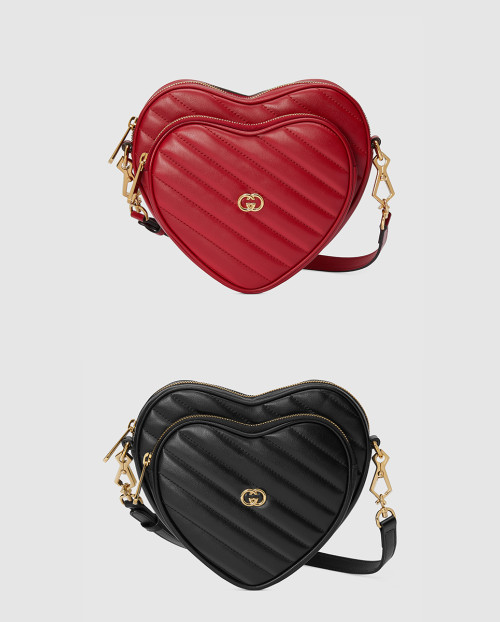 [GUCCI-구찌]인터로킹 G 미니 하트 숄더백 751628