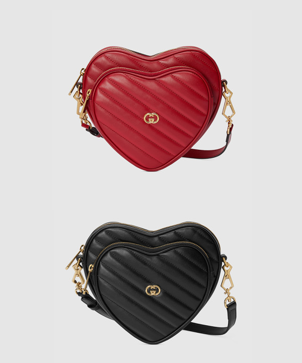 [GUCCI-구찌]인터로킹 G 미니 하트 숄더백 751628