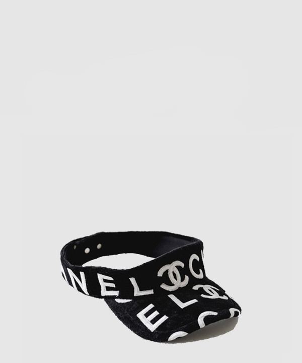 [CHANEL-샤넬]로고 테리 선캡 AA9009