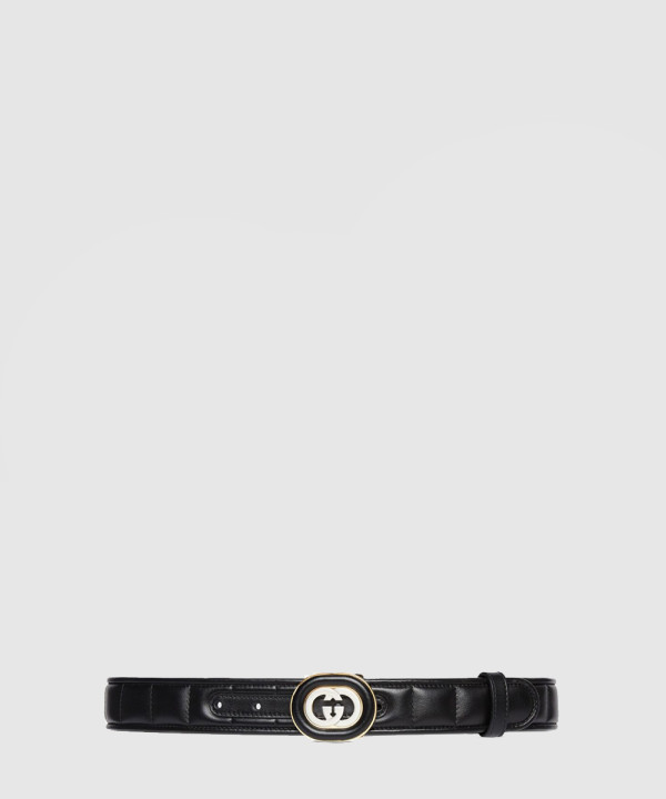 [GUCCI-구찌]인터로킹 G 버클 벨트 748894