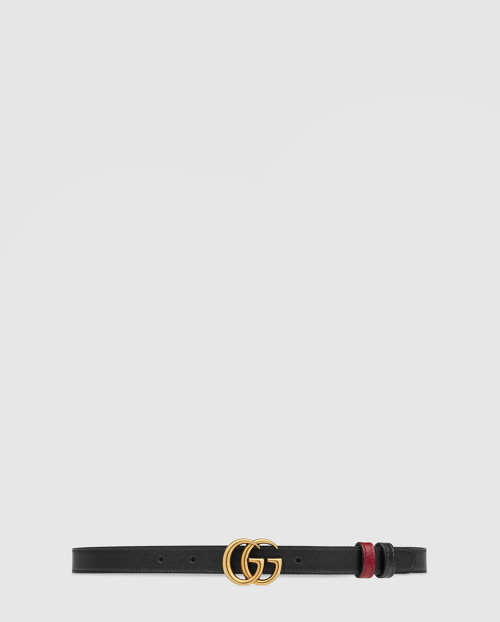 [GUCCI-구찌]GG 마몽 리버서블 씬 벨트 659418