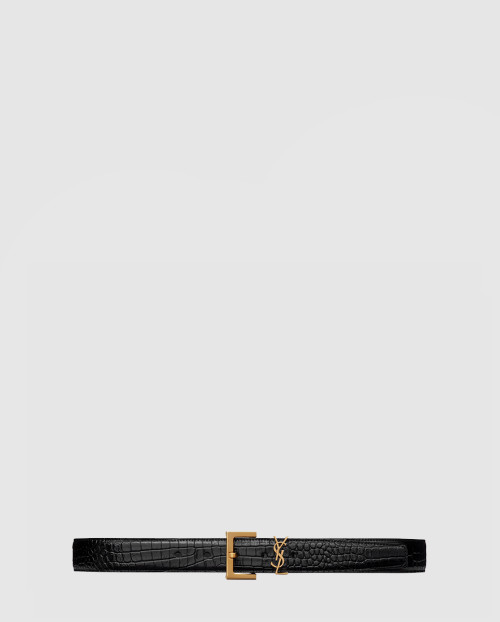 [SAINT LAURENT-생로랑]크로커다일 카산드라 벨트 634437